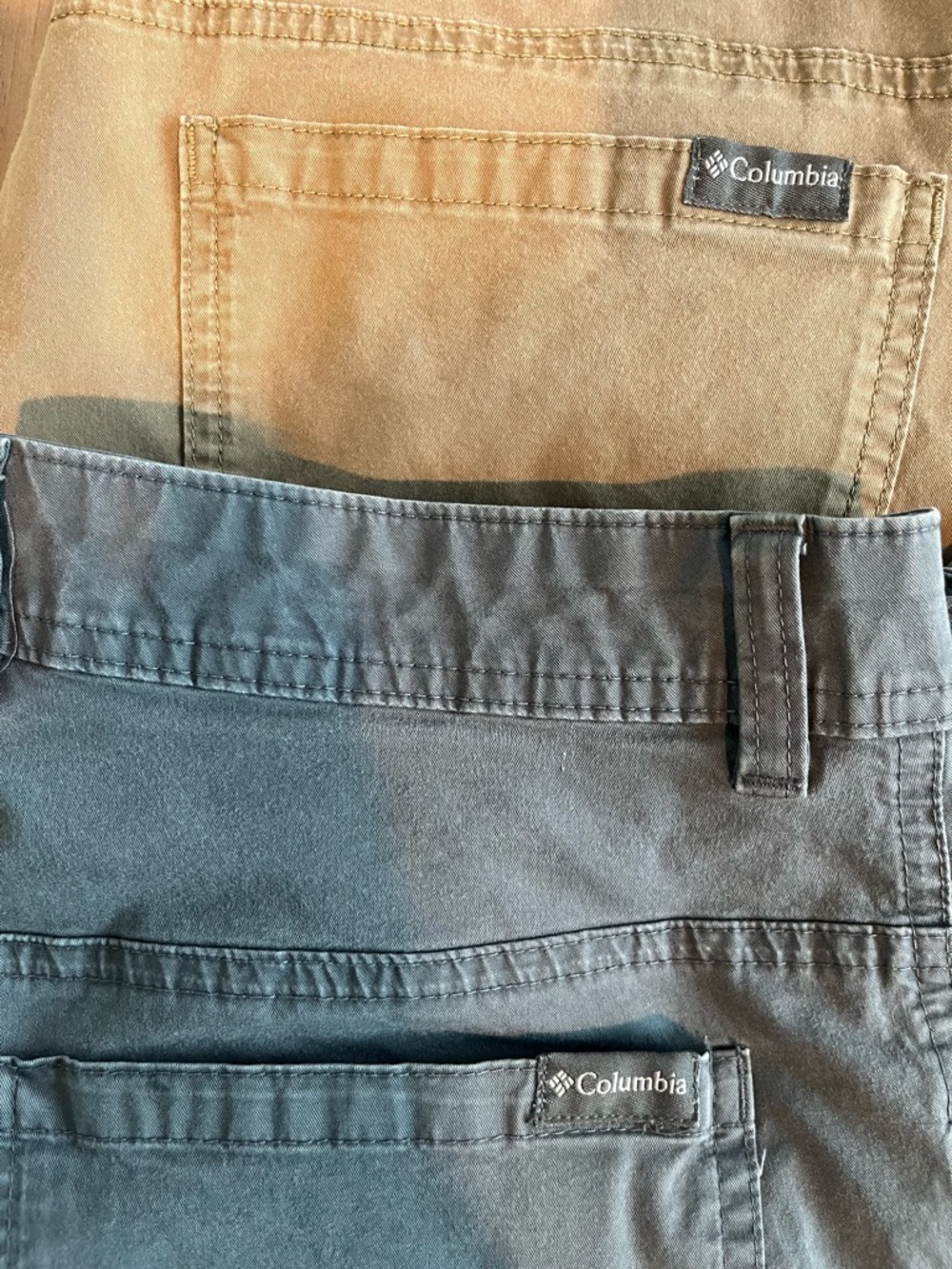 Columbia Men’s Rapid River Pants - Gray and Khaki bundle - Picture 2 of 9